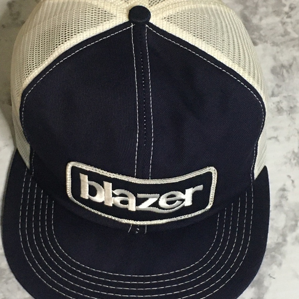 Vintage pre owned blazer trucker hat , snap back swingster hat.